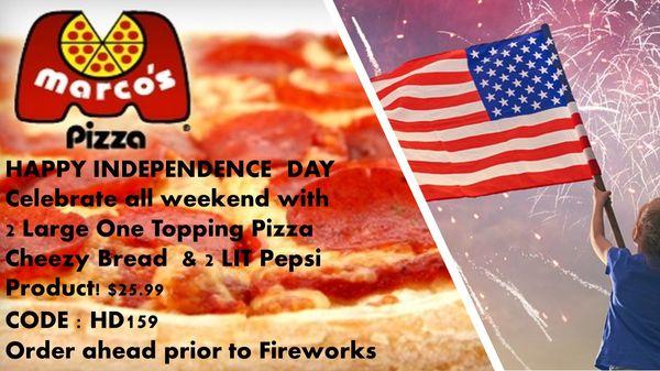 INDEPENDENCE DAY WEEKEND SPECIAL