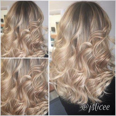 Jen's blonde balayage