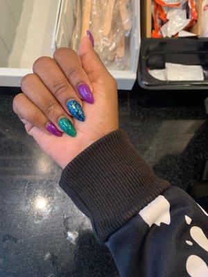 Acrylic/Full Set Over Real Nails