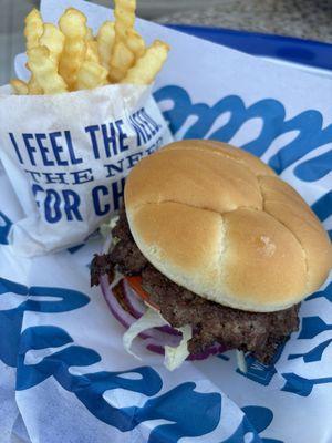 Culver's deluxe double with no cheese