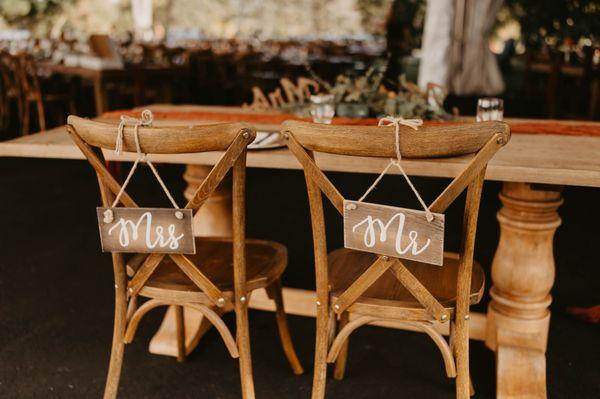 Our sweetheart table