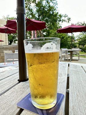 The Vault Lager: Brewed by Taxman Brewing featuring a light body, subtle earthy hop bitterness, and a touch of mild malt