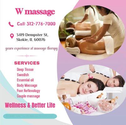 Our couples massage is different from all other types of massages as it involves 
two individuals and two massage therapists....