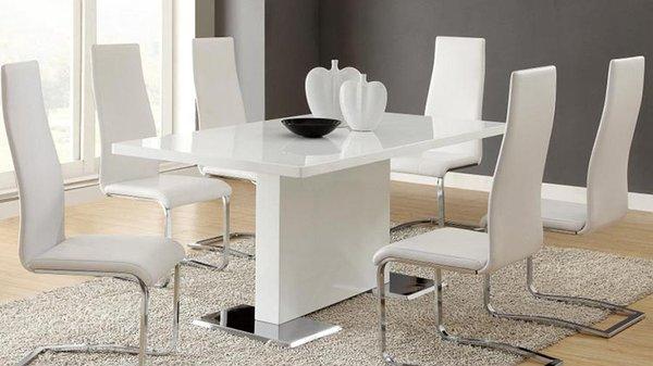 Chrome White 5pc Set $699 Includes table and 4 chairs