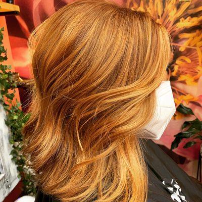 Gorgeous red balayage