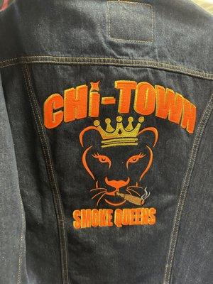 Embroidered jean jacket