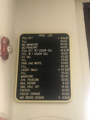 Price list