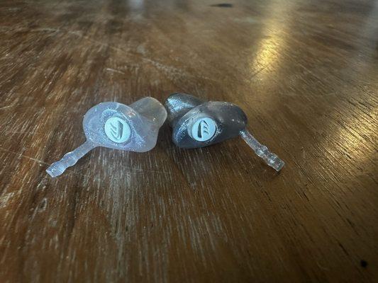 finished ear plugs with filters