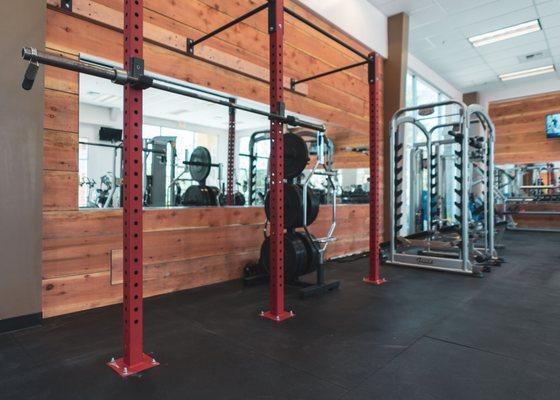 Squat Racks and Bumper Plates