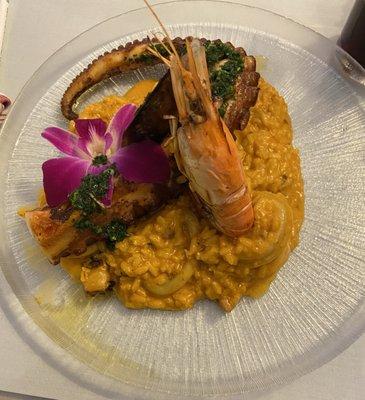 Seafood risotto