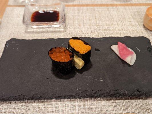 Sea urchin and roe