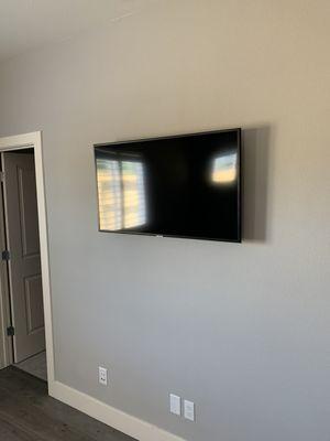 Mounted TV