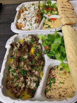 Shish Kabab Plate & Shawarma Plate