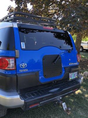 Fj cruiser spare tire delete cover