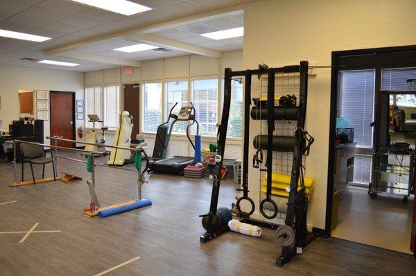 Exercise equipment in Petersen Physical Therapy's Tempe clinic