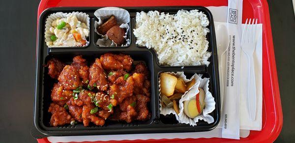 Orange chicken bento $10.99