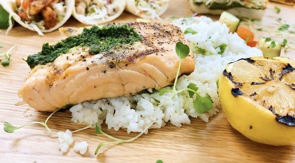 Grilled Salmon Plate