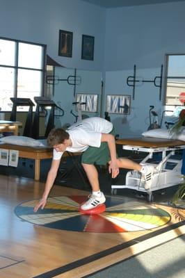 Balance and coordination are importance to successful rehabilitation.