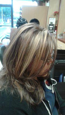 Woman's Color, Highlights, Cut and Style