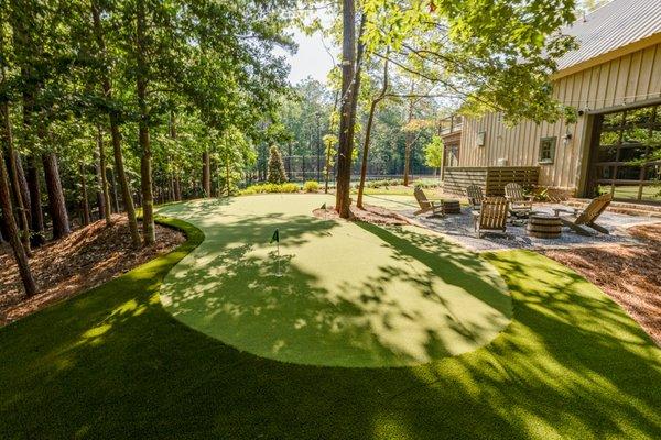 Seattle putting green installation