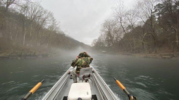 Sweet fog on the river.