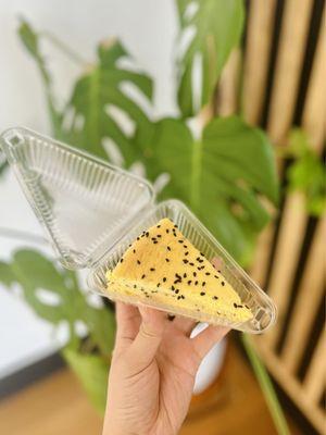 Yuzu sesame cheesecake