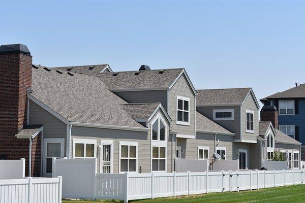 Gateway Park Townhomes - PRQ replaced all the roofs and gutters and painted the exterior. This was a $2.5MM project