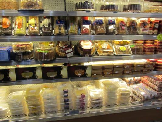 Packaged salads and packaged desserts, cakes