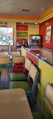 Inside of Del Taco