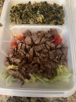 Overcooked Churrasco Platter with 2 Sides