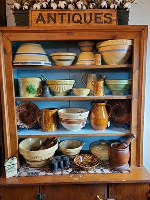 Vintage Yellow Ware and other Mixing Bowls