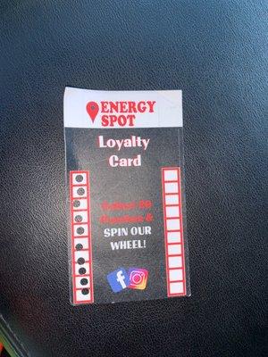 Customer loyalty card