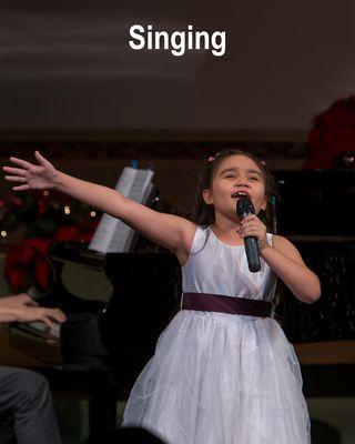 Private singing lessons with one of our star kid singer.