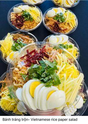 Vietnamese rice paper salad