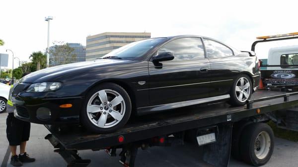 My car, at work, in North Miami.