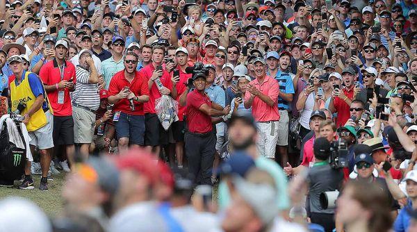 Tiger Woods finished alone in 2nd place at 14-under at the 100th PGA Championship at Bellerive (2018).