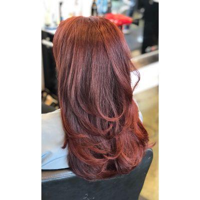 Single process redhead // Goldwell color