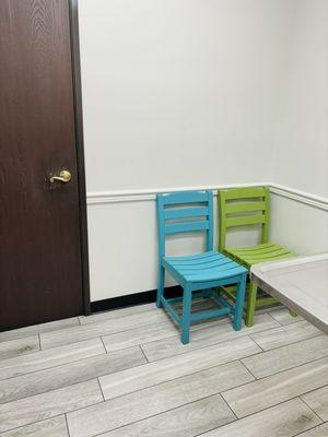 Seating in the exam room