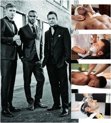 Spas aren't just for women!  Treat the men in your life to spa and salon services today!