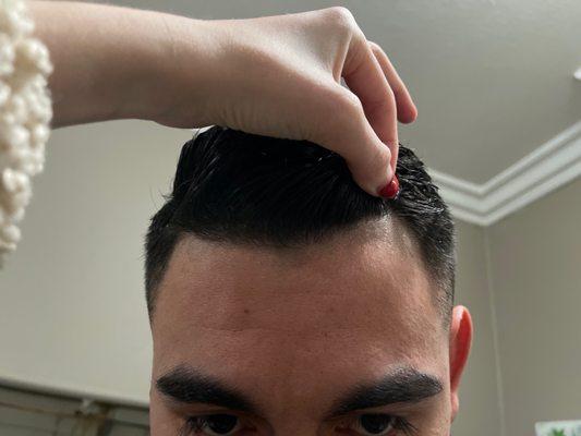 Two cut way into my husbands hair leaving to lop sided and bald in all the wrong spots.