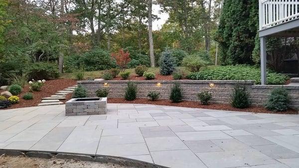 Stone work and lighting Call Cape Cod Landscaping today at 774-678-2003 or visit us at www.CapeCodLandscaping.net