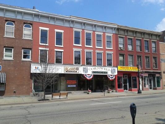 Cornwell clock is off of Spring Street across from Newton Green its on a one way on the right side toys 2006 north