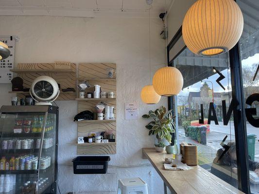 Interior of SIGNAL Coffee Roasters in Berkeley.