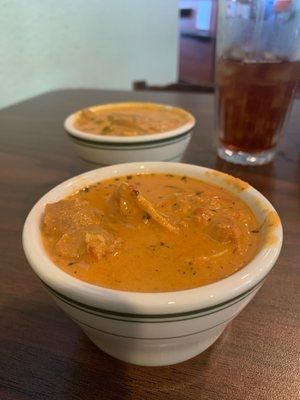 Chicken Tikka Masala and Mushroom Mattar Masala