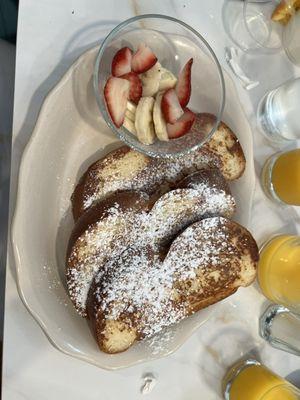 French toast fruit on the side