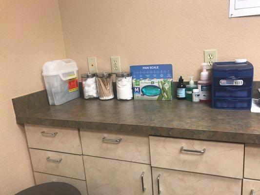 Clean stations for all of our appointment needs.