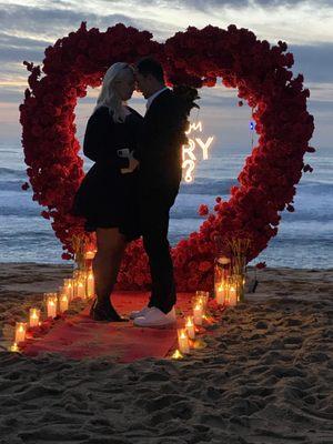 Beautiful sunset proposal!!