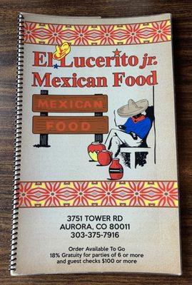 Menu Cover