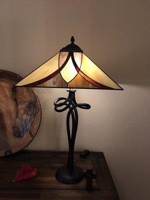 Lamp with a beautiful new shade!