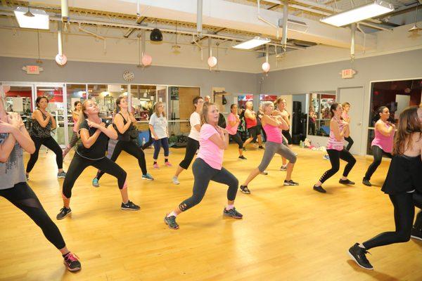 Dance, Sweat, Give. A Breast Cancer awareness fundraiser